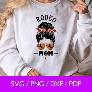 Rodeo Mom SVG, Cowgirl SVG, Rodeo Mama Png, Country Mom Svg, Western Rodeo Vibes, Aesthetic Shirt, Western Cut File for Cricut & Silhouette