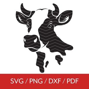Cow SVG, Cow Clipart Png, Cow Clipart, Cow Silhouette, Sublimation Design, Cow Girl Svg, Cow Svg Cut File for Cricut & Silhouette