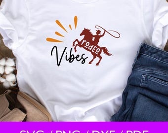 Rodeo Vibes SVG, Retro Country Girl Png, Western Rodeo Vibes, Aesthetic Shirt Design, Cowgirl, Vintage Retro Vibes, Western Sublimation