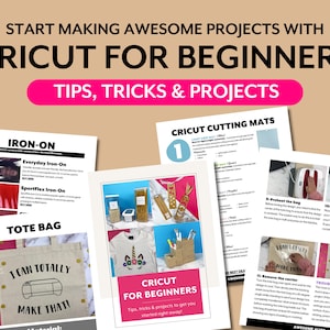 Cricut for beginners ebook | Cheat sheet to Cricut Maker, Cricut Explore, Cricut Joy | Instant Download