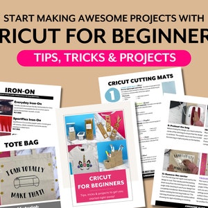 Cricut for beginners ebook | Cheat sheet to Cricut Maker, Cricut Explore, Cricut Joy | Instant Download