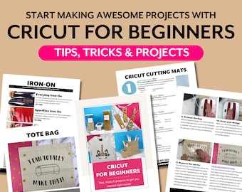 Cricut for beginners ebook | Cheat sheet to Cricut Maker, Cricut Explore, Cricut Joy | Instant Download