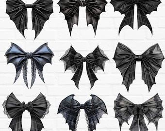 Black Bow Png Bundle, Halloween Gothic Coquette Bow Png, Halloween Shirt Png, Halloween Black Coquette Bow Shirt, Dark Coquette PNG Shirts