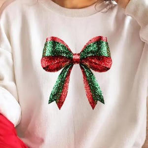 Coquette Christmas png, Coquette Bow png, Christmas Girly png, Glitter Bow png, Sequins Holiday png, Merry xmas Retro Christmas png Disco