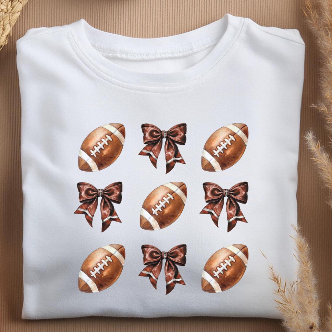 Retro Coquette Football Png, Football Bow Png, Football Mama Mom Png ...