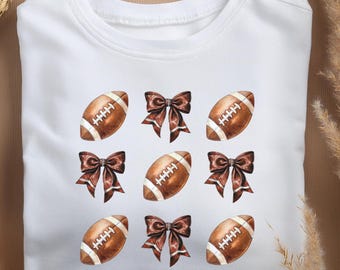 Retro Coquette Football png, Football Bow png, Football Mama Mom png, Fall Football png, Game Day, Football Season png, Sports Sublimation