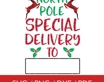 Correo de Papá Noel del Polo Norte Svg, Svg del Polo Norte, Svg de correo urgente, Svg de sello navideño, Svg de saco de Papá Noel, Svg de etiqueta navideña, Correo del Polo Norte Png