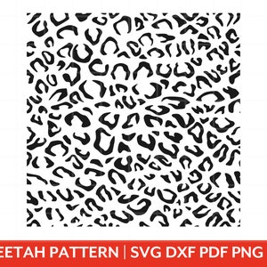 Cheetah black/white print, Cheetah stripes pattern, Animal print, Instant download, Cricut, Silhouette, Cut file, svg, dxf, png, pdf, eps