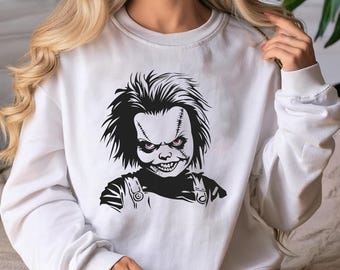 Horror Movie Chucky PNG, Scary Movie PNG, Halloween Character Designs, Instant Download, Retro Halloween Characters, Sublimation Designs