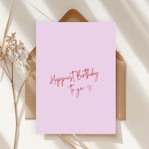 Cartão postal | Cartão de felicitações | Feliz aniversário | Parabéns | Aniversário | Cartão | Cartão de agradecimento | Cartão | Namorada | Namorado | DIN A6