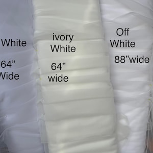 Tecido de tule de 64” de largura, tule macio para vestido de noiva, branco marfim, tecido de malha de tule/rede nupcial 100% nylon/alta qualidade