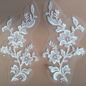 Lace Applique, Lace for Wedding Dresses, Lace, Applique, Wedding Applique, Floral Lace Applique, Floral Lace Applique for Wedding Dresses