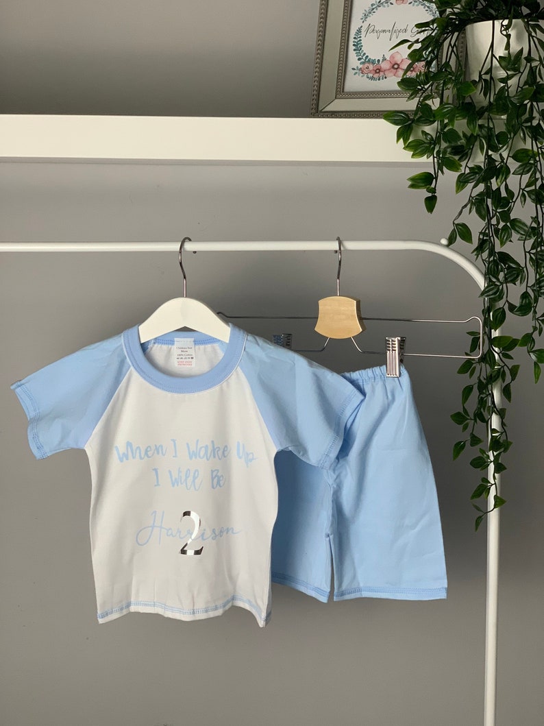 Personalised children\u2019s pyjamas birthday pyjamas birthday gift idea Christmas Black Friday personalised