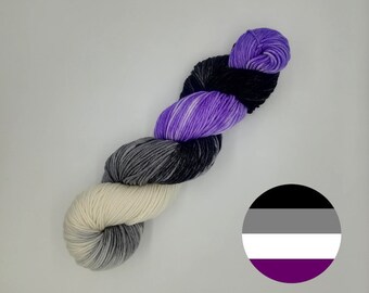 I'd rather have (a yarn) cake! - Ace pride - DK - SW - Merino Wool - 100% wool - natural fiber - Variagated - Rainbow - lgbtq