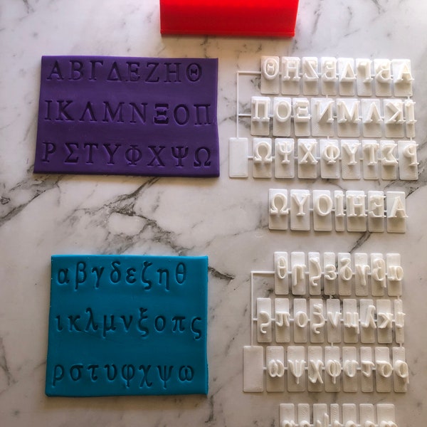 Griechisches Alphabet Keks-Fondant Stempelset