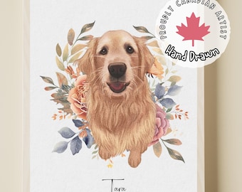 Custom Pet Painting | Digital Pet Portrait | Pet Drawing From Photo | Pet Gift  | Digital Print | Pet Painting | Dog Portrait | Cat Portrait