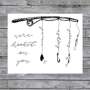 Fishing Hook Family Names Gift image 1