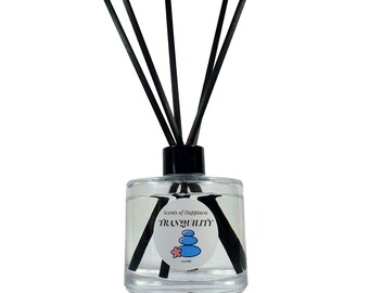 REED DIFFUSER With Thick Black Fiber Sticks Home Decor Air Freshener Highly Fragranced Home Fragrance Gift