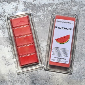 Watermelon Wax Melt  Summer Wax Melt Spring Wax Melt Summer Highly Scented Wax Melt Pink Wax Melt Gift