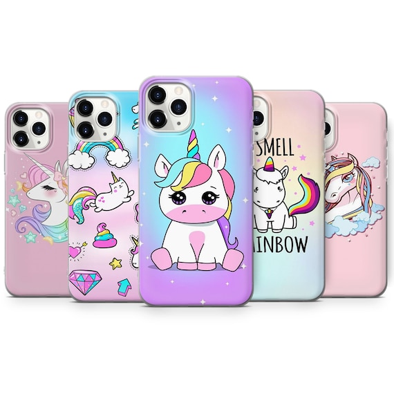 Rainbow Unicorn Gel Phone Case voor iPhone SE 5 6 7 8 8 12 11