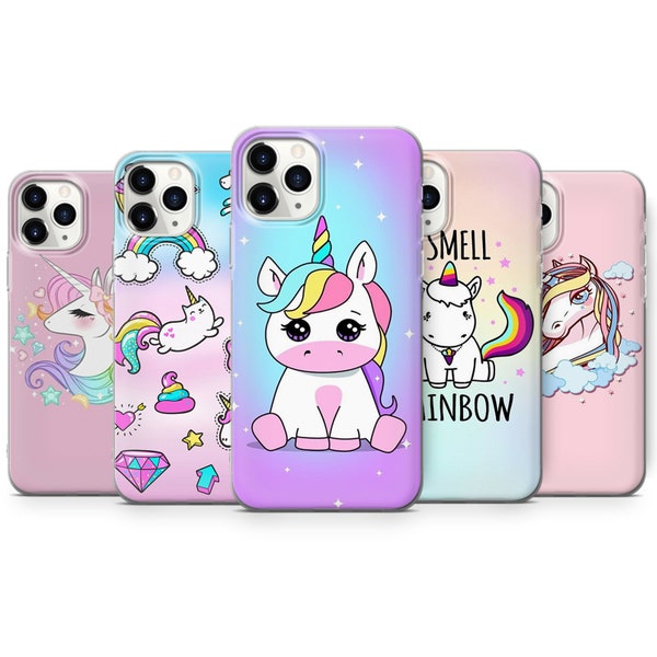 Funda de teléfono de Gel de unicornio arcoíris para iPhone SE 5 6 7 8 8+ 12 11 13Pro Max XS XR s8 s9 s10 Edge Note P20 P30 P40 Pro Mate Lite #34