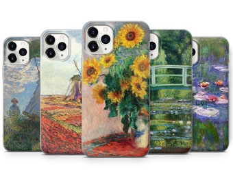 Monet Art iPhone Case, Soft TPU Gel, Glossy Finish