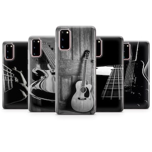 Black and White Guitar Phone Case fit For iPhone SE 5 6 7 8 12 11 13XS XR s8 s9 s10 Edge Note P20 P30 P40 Pro Mate Lite K11