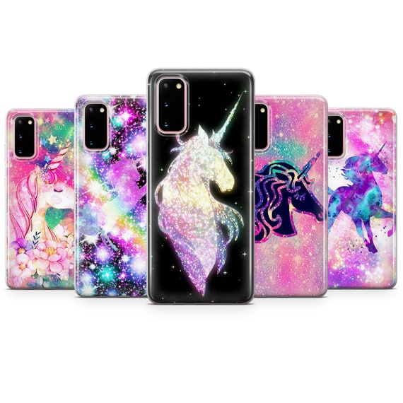 【DIMANCHE】RAINBOW UNICORN CASE Rainbow Unicorn Gel Phone Case for iPhone SE 5 6 7 8 8+ 12