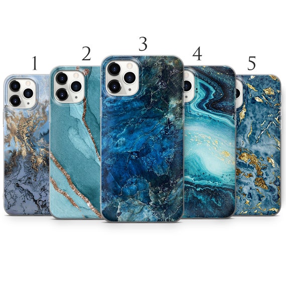 Blue Marble Phone Case, Soft TPU Gel Cover