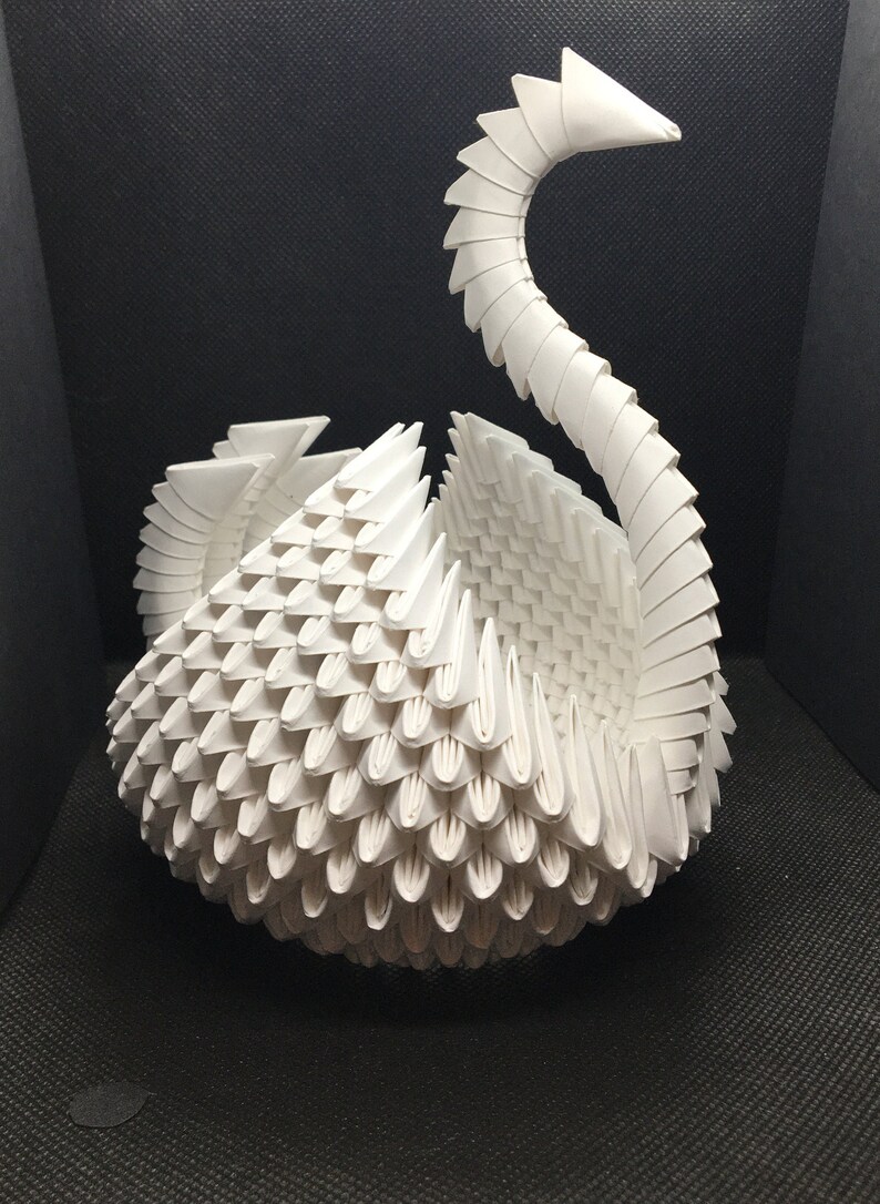 3D Origami Swan Etsy