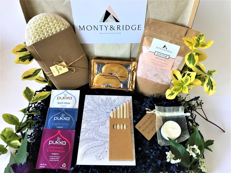 ULTIMATE Get Well Soon Mindfulness Box Letterbox Gift Unwind relax self-care wellbeing package Cheer up hamper image 1