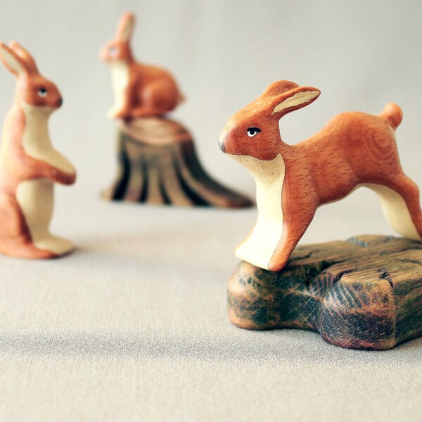 Wooden Hare Etsy