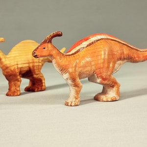 Wooden dinosaur, Painted figurine, Gift for kids, Wooden animal toy, Eco friendly toys, Ancient animal