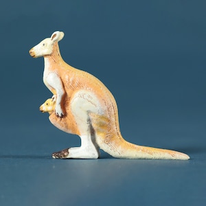 Wooden Kangaroo Toy - Perfect Gift for Kids - Handcrafted Wood Plaything