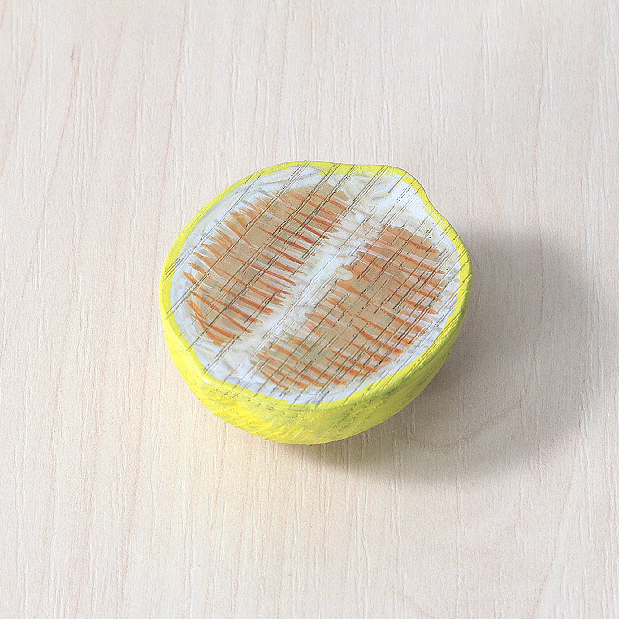 Wooden Lemon | Half Sliced Lemon | Montessori Toys | Waldorf toys | Wooden Toys | Wooden Fruit | Play Food | Pretend Play | Kitchen Food