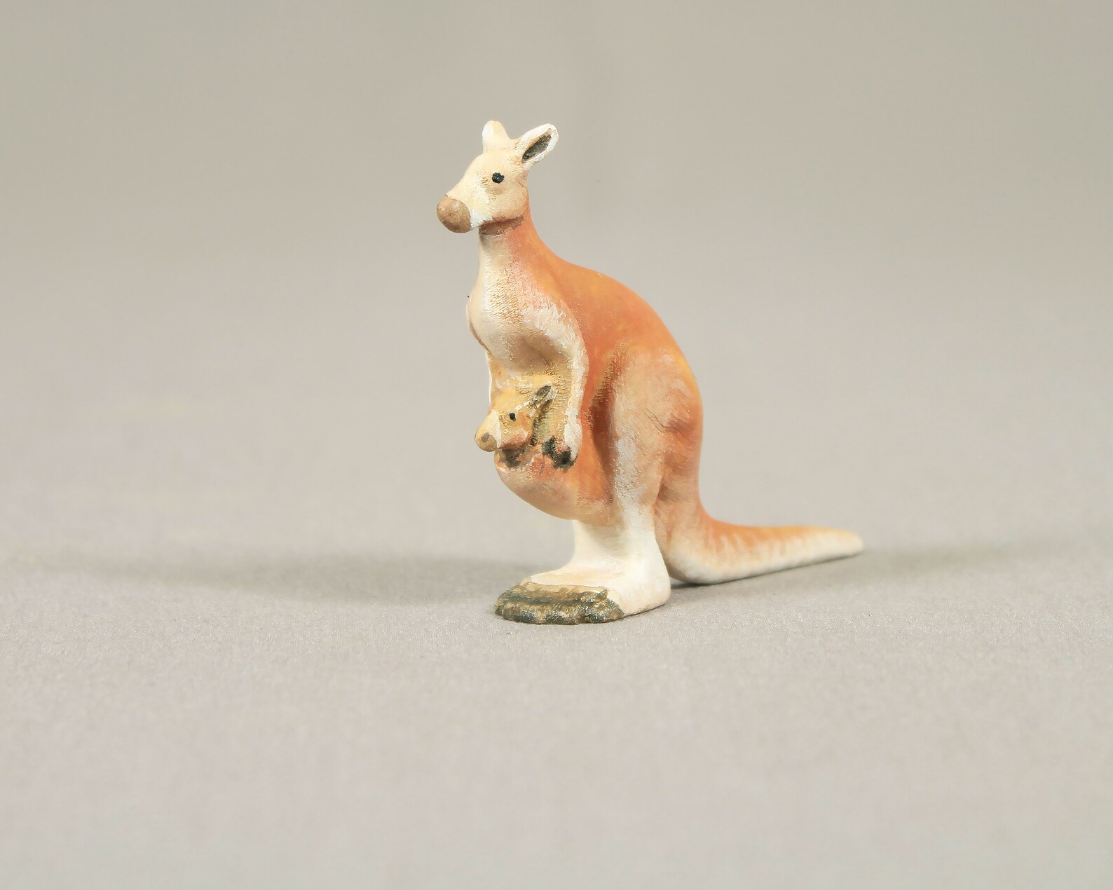 Wooden Kangaroo Toy Wood Kangaroo Figure Woodland Animals Etsy