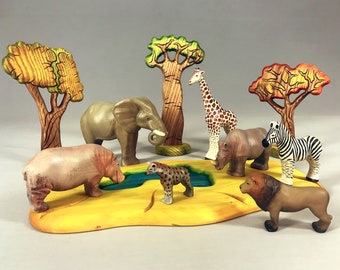 Savannah Animals Collection 7 Collectible Animals Safari Toy - Etsy New Zealand Savannah Animals Collection 7 Collectible Animals Safari Toy - Etsy New Zealand