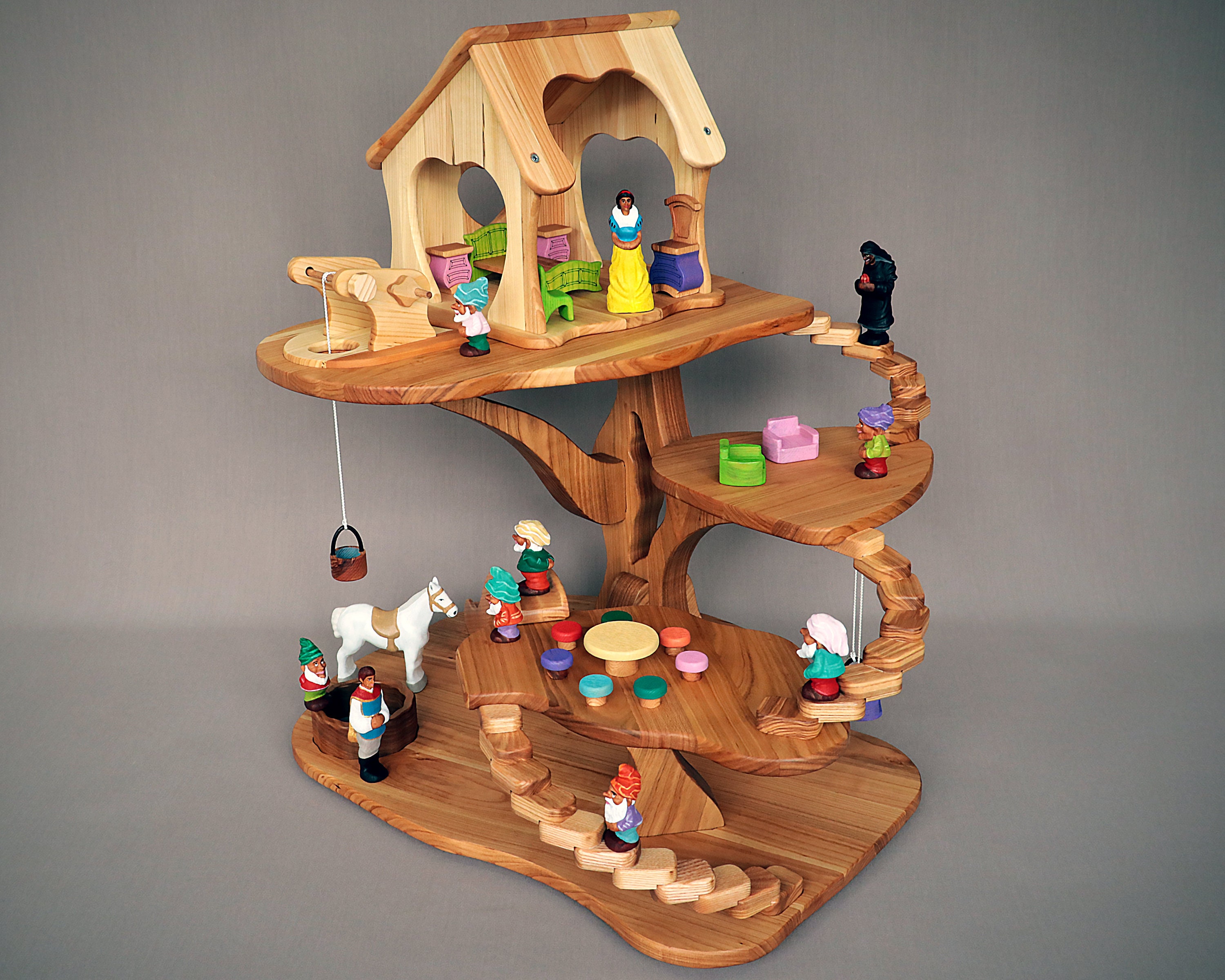 Mousehouse Gifts - Set de 3 percheros infantiles - Madera