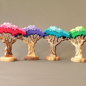 Wooden JAPANESE MAPLE, Waldorf toys, Handmade trees, Decorative tree, Gift for kids, Home decor
