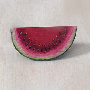 Wooden Watermelon | Sliced Watermelon | Montessori Toys | Waldorf toys | Wooden Toys | Wooden Fruit | Play Food | Pretend Play