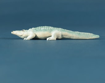 Krokodil aus Holz - Alligator Geschenk für Kinder - Montessori und Waldorf inspiriert