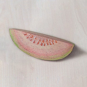 Wooden Melon | Sliced Melon | Montessori Toys | Waldorf toys | Wooden Toys | Wooden Fruit | Play Food | Pretend Play