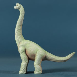 Hand-Painted Ash Wood Brachiosaurus Toy - Noelino Toys