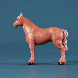Handmade Wooden Horse Toy: Waldorf Montessori Ash Wood Animal