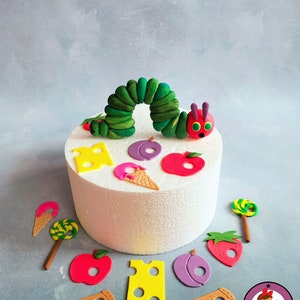 Cake decoration cake decoration cake topper fondant similar to caterpillar hungry decoration set