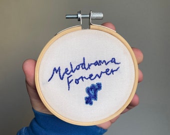 mini melodrama forever embroidery hoop!
