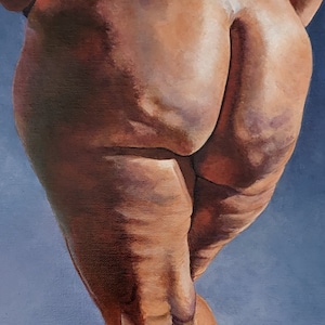Pittura Bum - opera d'arte acrilica originale incorniciata