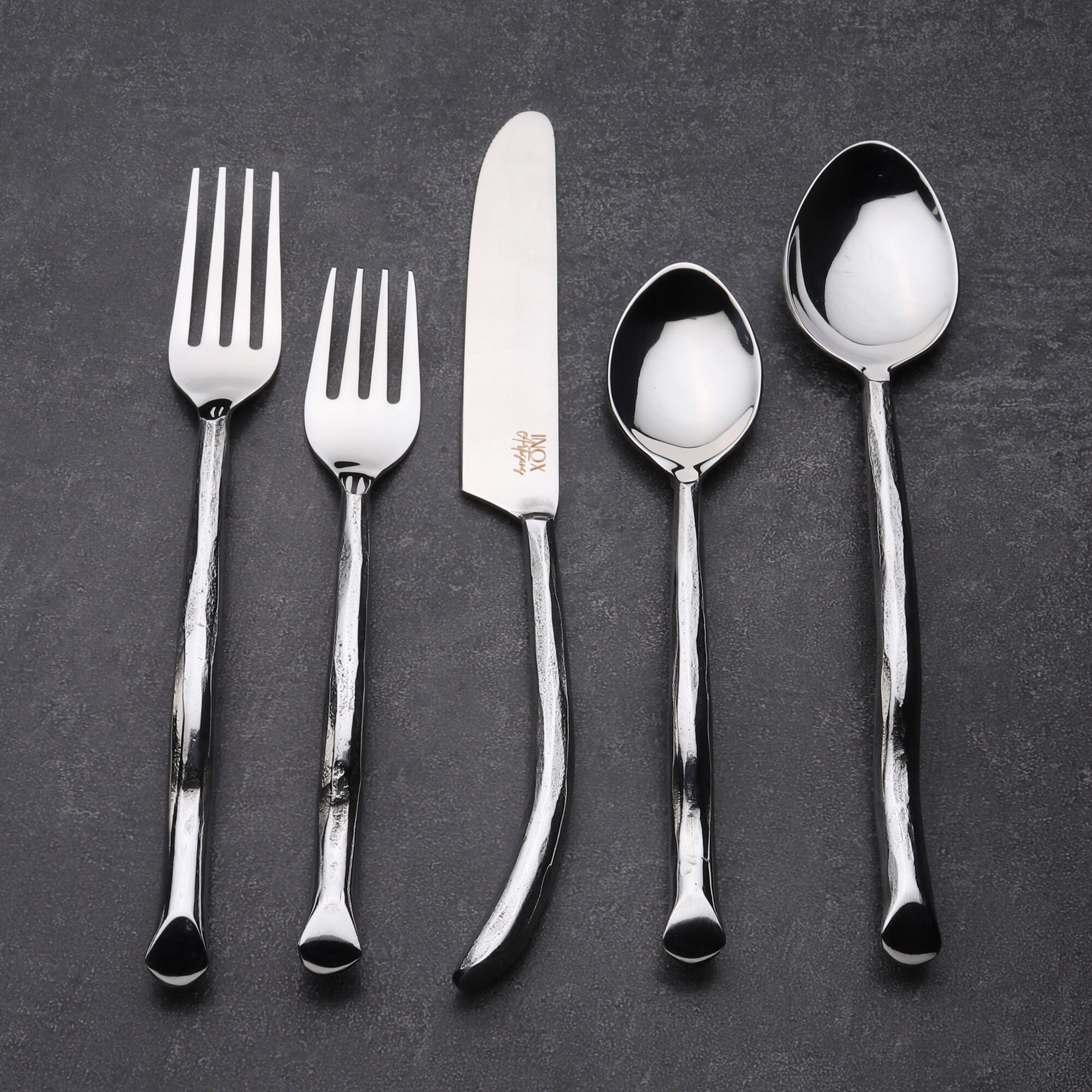 Set Inox Inox Twig 5 Pc. Flatware Set - Etsy