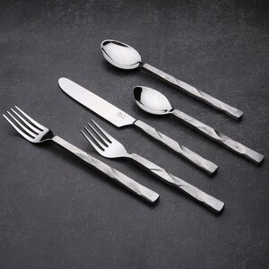 INOX Broacade 5 Pc. Flatware Set Serves 1 image 10