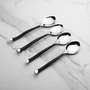 Twig Design Burnt Black Bords-/Ökenskedset med 4 delar